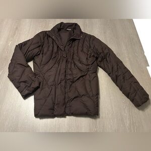 Vintage Patagonia Down Filled Jacket Deep Plum Full Zip and Snap Women’s Medium.